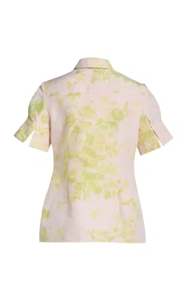Erdem Floral Linen-Chine Top | Thumbnail 2