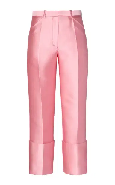 Calvin Klein Collection Eva Cuffed Satin Trousers | Thumbnail 1