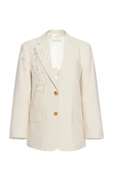 Dries Van Noten Birdy Embroidered Cotton-Blend Blazer | Thumbnail 12 Dries Van Noten Birdy Embroidered Cotton-Blend Blazer | Thumbnail 12