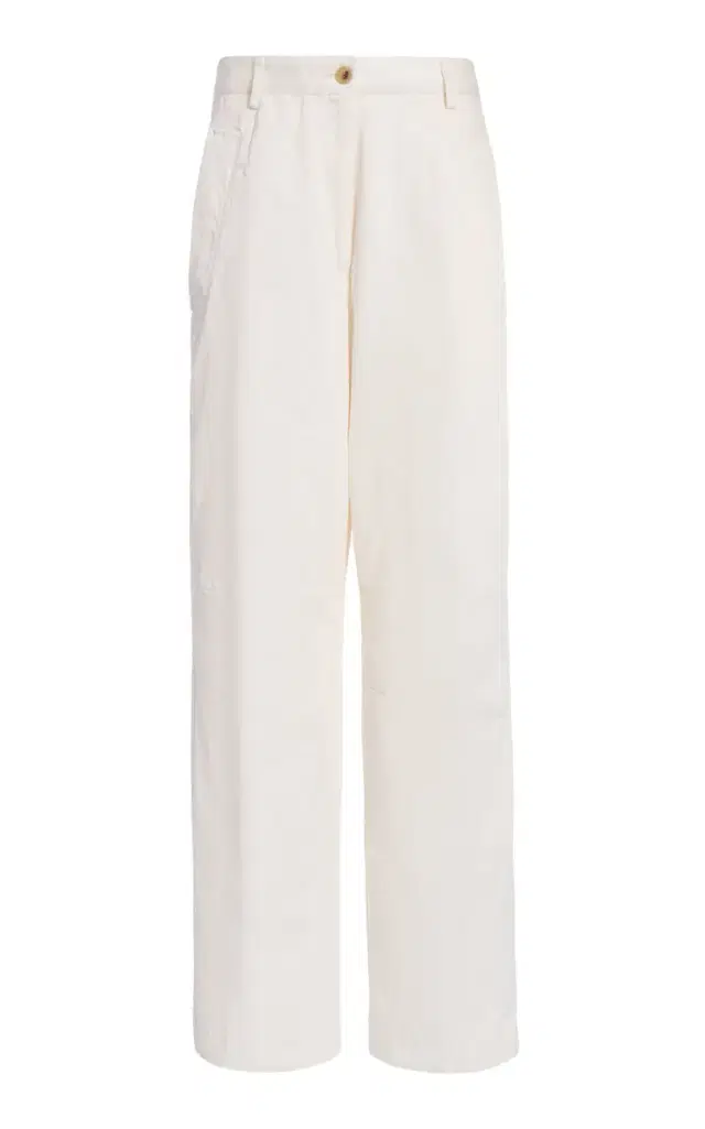 Dries Van Noten Pilar Tailored Cotton-Blend Wide-Leg Pants