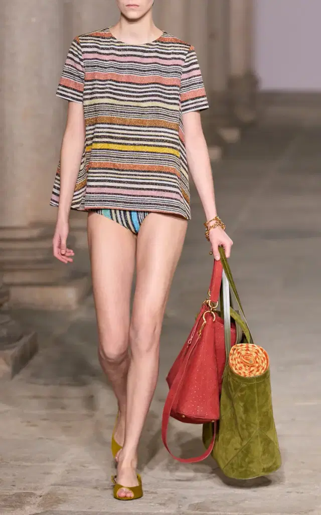 Missoni Open-Back Raschel Knit Top