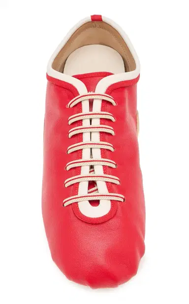 Dries Van Noten Leather Ballerina Sneaker | Thumbnail 4 Dries Van Noten Leather Ballerina Sneaker | Thumbnail 4