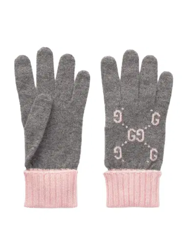 Gucci Jacquard-knit Cashmere Gloves | Thumbnail 1 Gucci Jacquard-knit Cashmere Gloves | Thumbnail 1