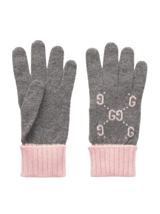Jacquard-knit Cashmere Gloves