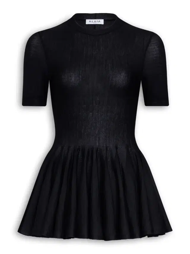 Merino Wool Peplum Top