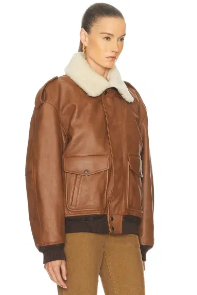 Saint Laurent Aviator Jacket | Thumbnail 3 Saint Laurent Aviator Jacket | Thumbnail 3