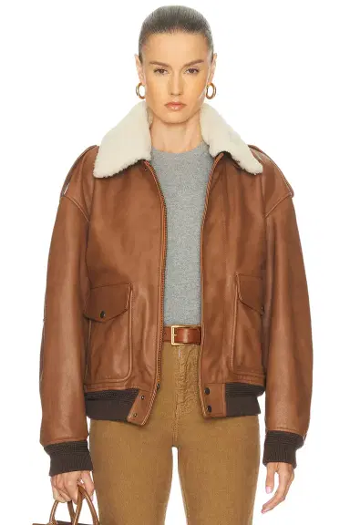 Saint Laurent Aviator Jacket | Thumbnail 1 Saint Laurent Aviator Jacket | Thumbnail 1