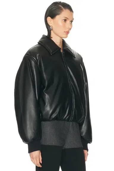 Acne Studios Onnea Crop Faux Leather Jacket | Thumbnail 2 Acne Studios Onnea Crop Faux Leather Jacket | Thumbnail 2