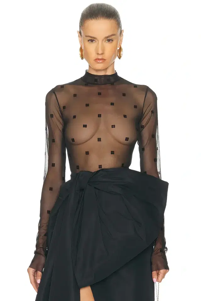 Sheer Long Sleeve Bodysuit