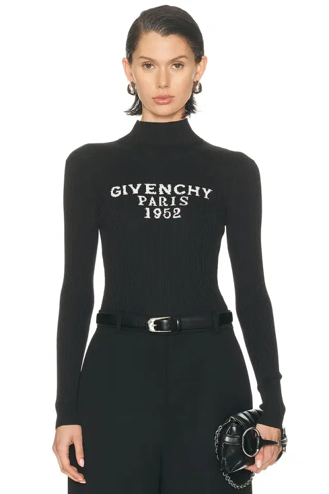 Givenchy High Neck Bodysuit Top