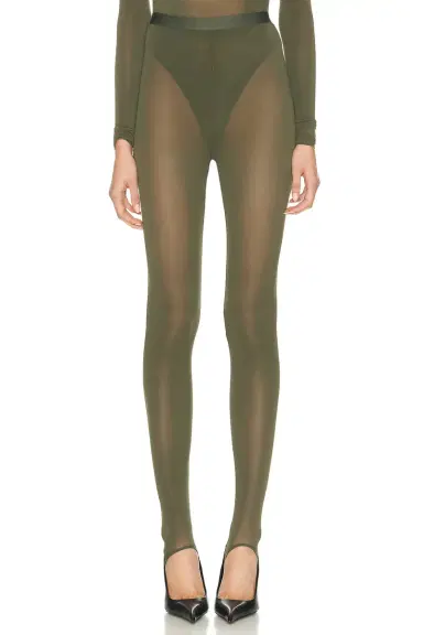 Wardrobe.NYC Sheer Sitrrup Legging | Thumbnail 1