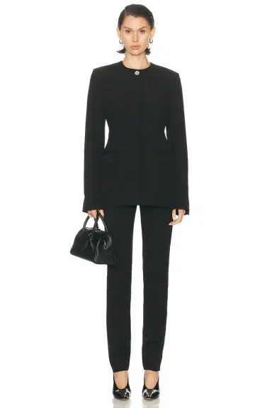 TOTEME Collarless Evening Jacket | Thumbnail 4