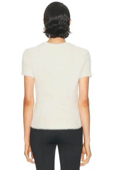 Helmut Lang Crop Eyelash Tee | Thumbnail 3 Helmut Lang Crop Eyelash Tee | Thumbnail 3