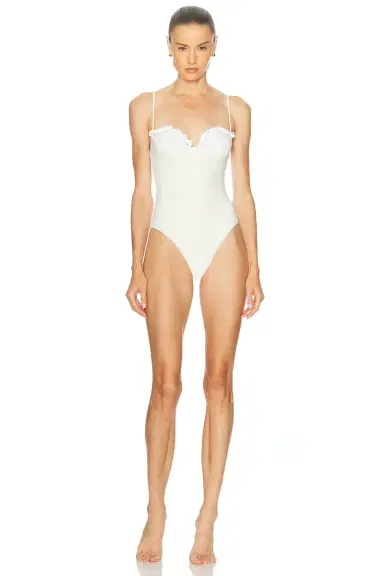 Magda Butrym Bustier One Piece Swimsuit | Thumbnail 1 Magda Butrym Bustier One Piece Swimsuit | Thumbnail 1