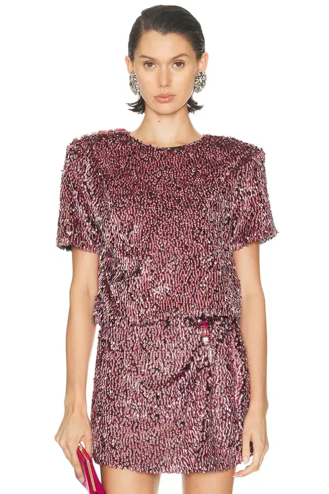 AREA Sequin T-Shirt