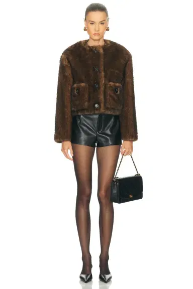 Marc Jacobs Teddy Cropped Jacket | Thumbnail 4