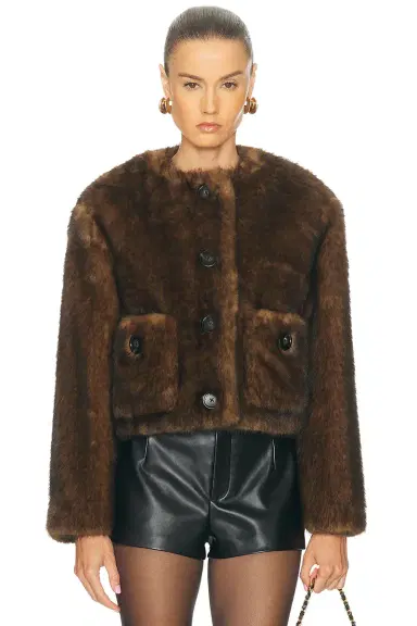 Marc Jacobs Teddy Cropped Jacket | Thumbnail 1