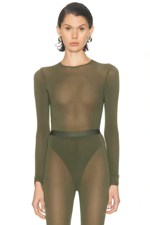 WARDROBE.NYC Sheer Bodysuit