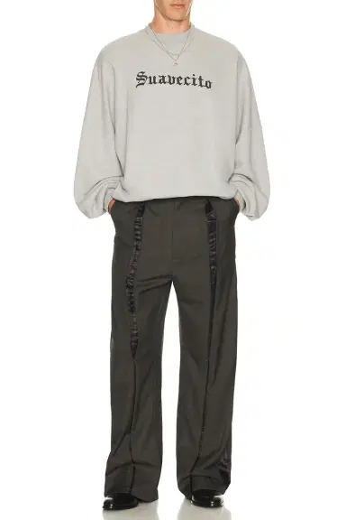 Willy Chavarria Suavacito Hooligan Crew Neck Sweatshirt | Thumbnail 4