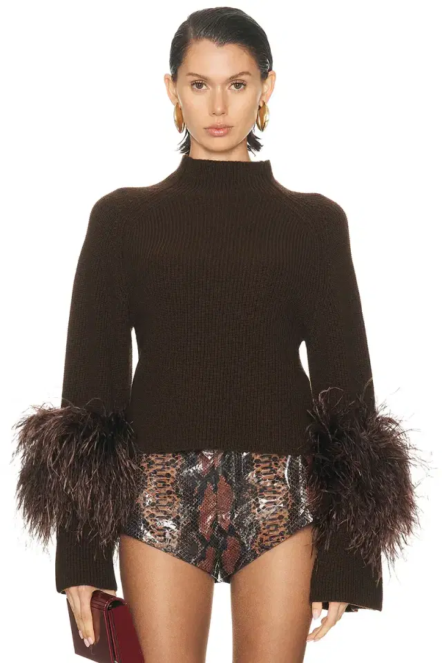 Lapointe Merino Mock Neck Sweater