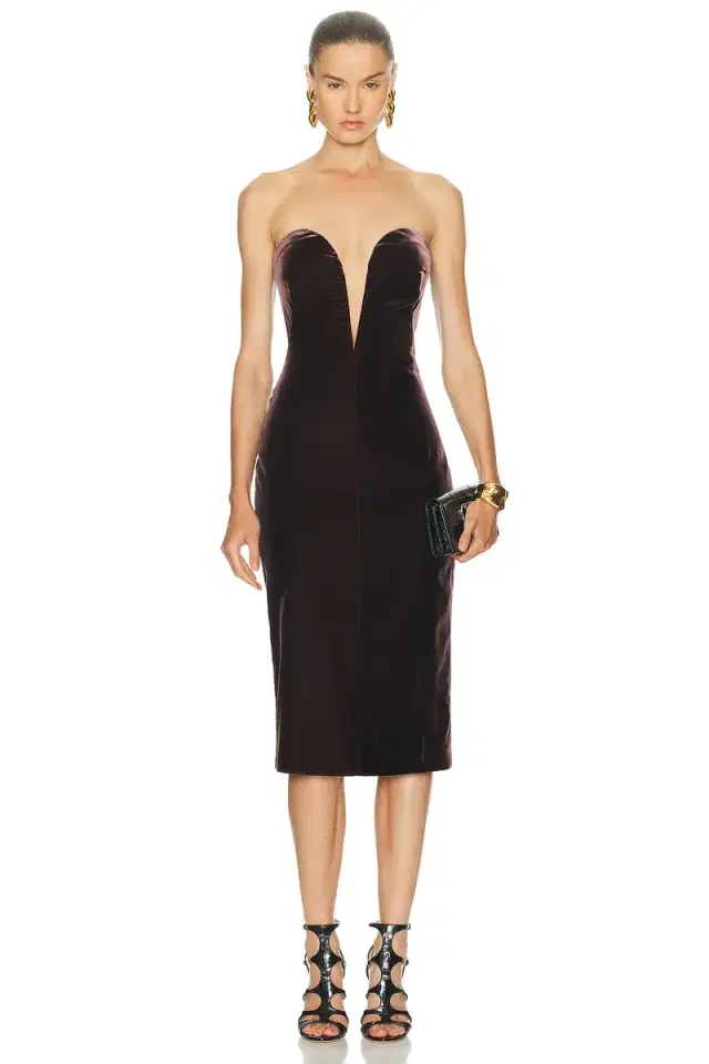 TOM FORD Strapless Cocktail Dress