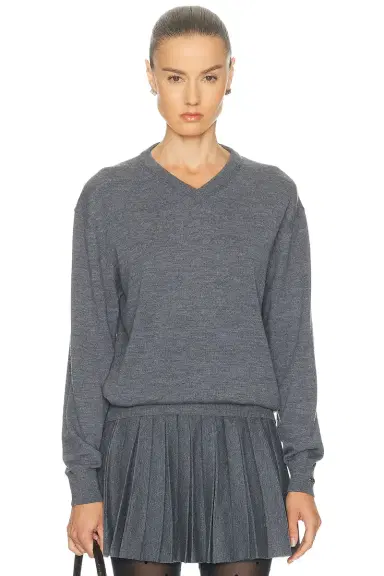 Balenciaga V Neck Sweater | Thumbnail 1 Balenciaga V Neck Sweater | Thumbnail 1