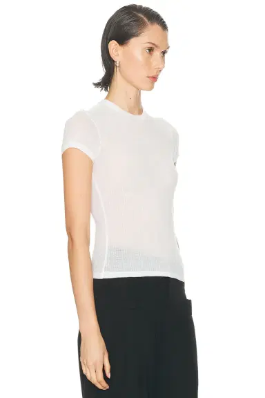 SKIMS Sheer Cotton Crewneck Standard Tee | Thumbnail 2