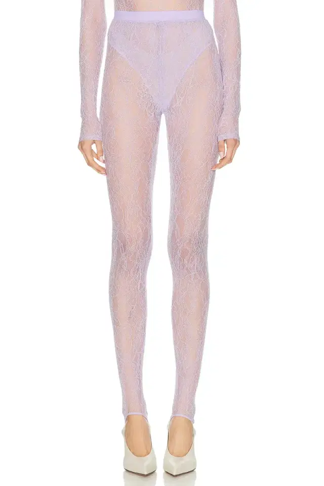 WARDROBE.NYC Lace Stirrup Legging