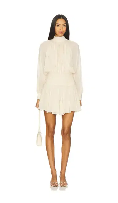 NICHOLAS Cecile High Neck Mini Dress With Godets | Thumbnail 1 NICHOLAS Cecile High Neck Mini Dress With Godets | Thumbnail 1