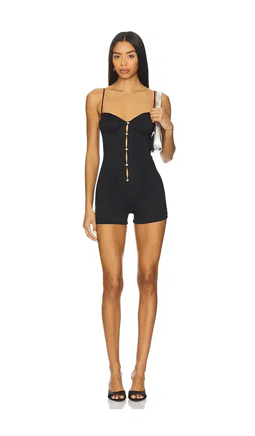 POSTER GIRL Sheer Gloss Romper