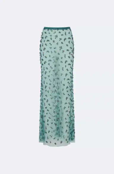 LAPOINTE Degradé Cluster Embellished Flare Skirt | Thumbnail 2 LAPOINTE Degradé Cluster Embellished Flare Skirt | Thumbnail 2