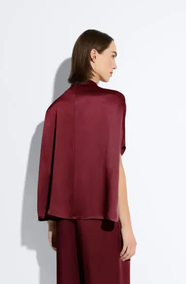 LAPOINTE Satin Cape Tee | Thumbnail 2 LAPOINTE Satin Cape Tee | Thumbnail 2