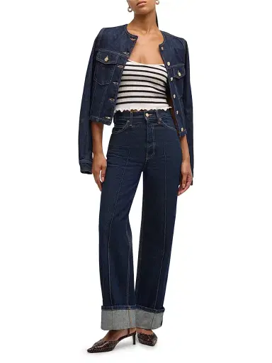 Ulla Johnson Women's Genevieve High-Rise Wide-Leg Jeans - Tigris Rig - Size 23 | Thumbnail 2 Ulla Johnson Women's Genevieve High-Rise Wide-Leg Jeans - Tigris Rig - Size 23 | Thumbnail 2