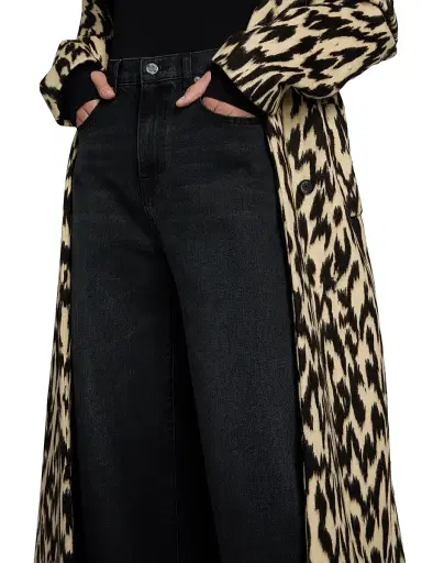 Brandon Maxwell Women's Callan Denim High-Rise Wide-Leg Jeans | Thumbnail 6 Brandon Maxwell Women's Callan Denim High-Rise Wide-Leg Jeans | Thumbnail 6