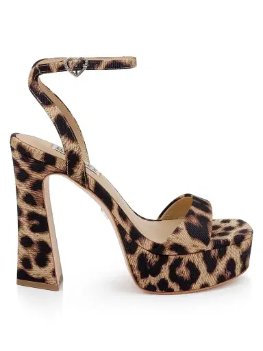 Badgley Mischka Women's Caia Leopard-Print Platform Sandals - Natural Leopard | Thumbnail 1 Badgley Mischka Women's Caia Leopard-Print Platform Sandals - Natural Leopard | Thumbnail 1