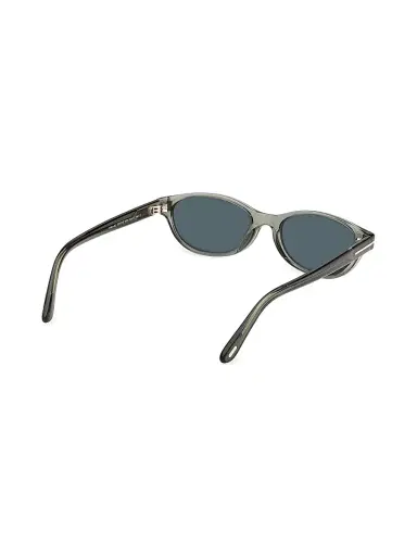 Tom Ford Women's Tara 57MM Oval Sunglasses - Black Green - Size Medium | Thumbnail 6