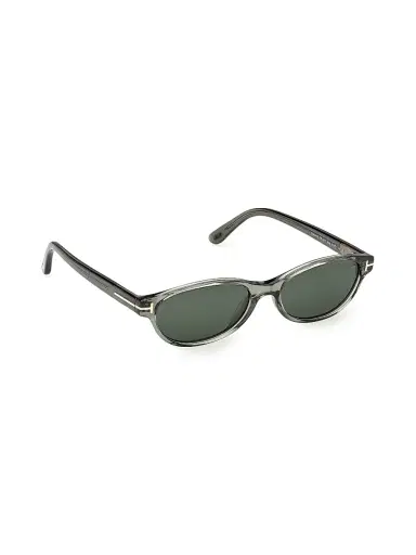 Tom Ford Women's Tara 57MM Oval Sunglasses - Black Green - Size Medium | Thumbnail 8