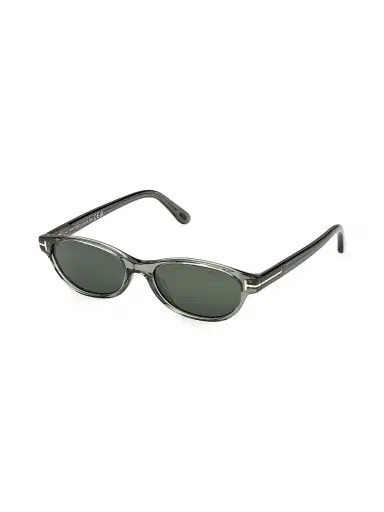 Tom Ford Women's Tara 57MM Oval Sunglasses - Black Green - Size Medium | Thumbnail 1