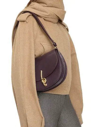 Burberry Women's Bridle Leather Crossbody Saddle Bag - Rubus | Thumbnail 3 Burberry Women's Bridle Leather Crossbody Saddle Bag - Rubus | Thumbnail 3