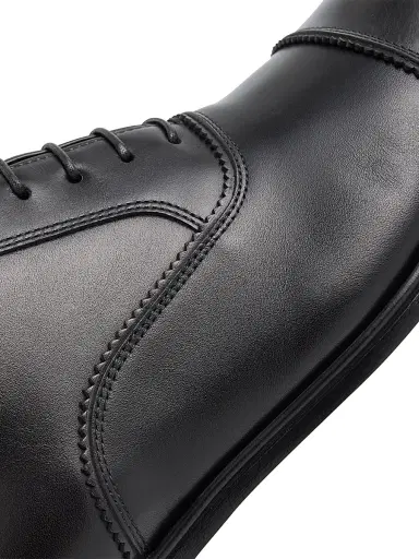 Ferragamo Men's Boston Doupont Leather Cap-Toe Brogue Oxfords - Nero - Size 10 | Thumbnail 5