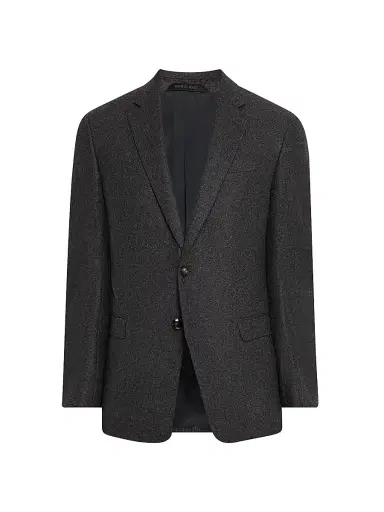 Giorgio Armani Men's Wool-Cashmere Soft Sport Coat - Grey Brown | Thumbnail 1 Giorgio Armani Men's Wool-Cashmere Soft Sport Coat - Grey Brown | Thumbnail 1