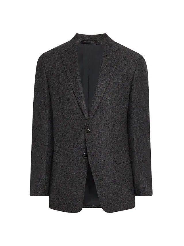 Men's Wool-Cashmere Soft Sport Coat - Grey Brown