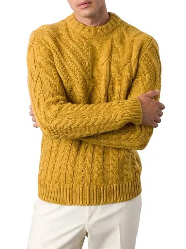 Stefano Ricci Men's Refined Crew Neck Sweater | Thumbnail 2 Stefano Ricci Men's Refined Crew Neck Sweater | Thumbnail 2