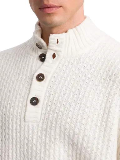 Stefano Ricci Men's Essential Mockneck Sweater | Thumbnail 5 Stefano Ricci Men's Essential Mockneck Sweater | Thumbnail 5