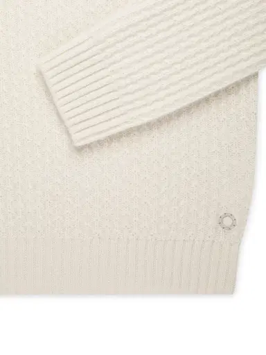 Stefano Ricci Men's Essential Mockneck Sweater - White - Size 42 | Thumbnail 8