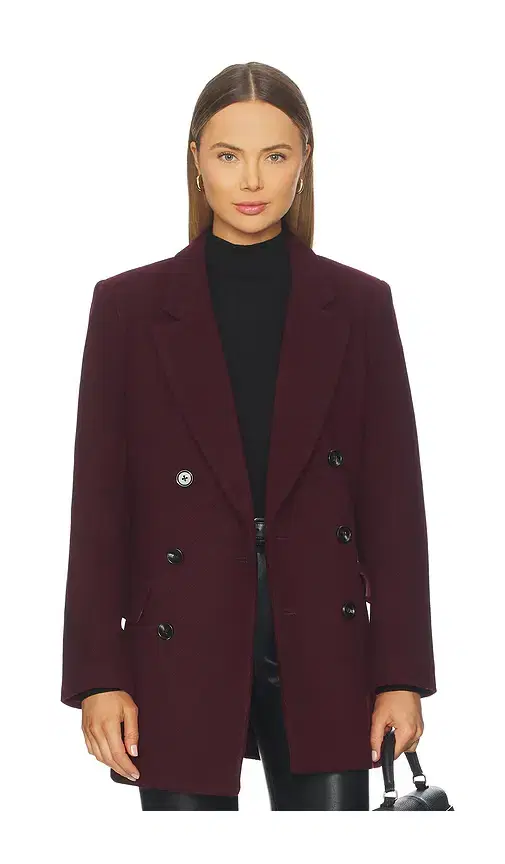 Pistola Emory Short Double Breasted Wool Coat