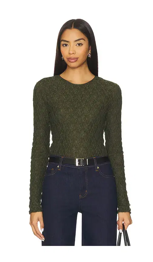 Rag & Bone Ellie Lace Long Sleeve Tee