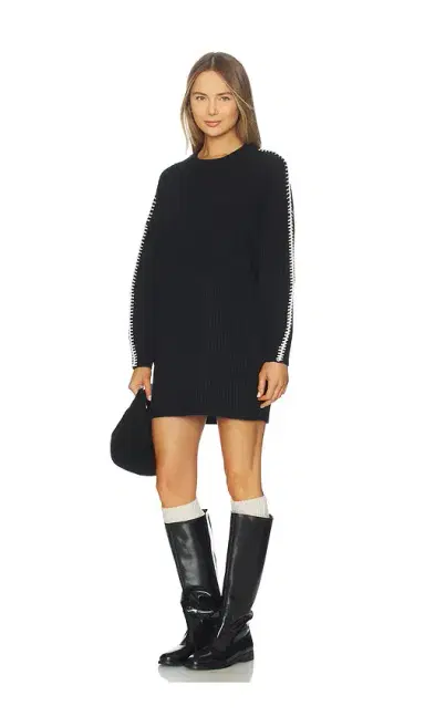 Rag & Bone Ingrid Crew Neck Mini Dress | Thumbnail 1