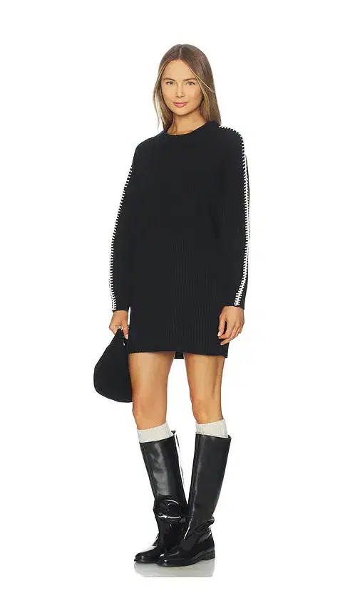 Rag & Bone Ingrid Crew Neck Mini Dress