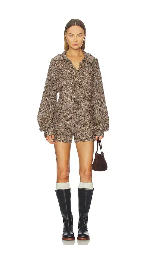 For Love & Lemons Nathalie Knit Romper